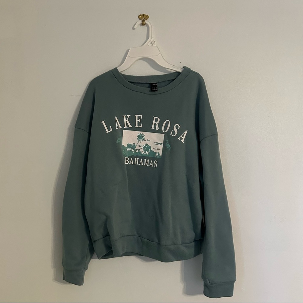Women's Green Graphic Sweatshirt